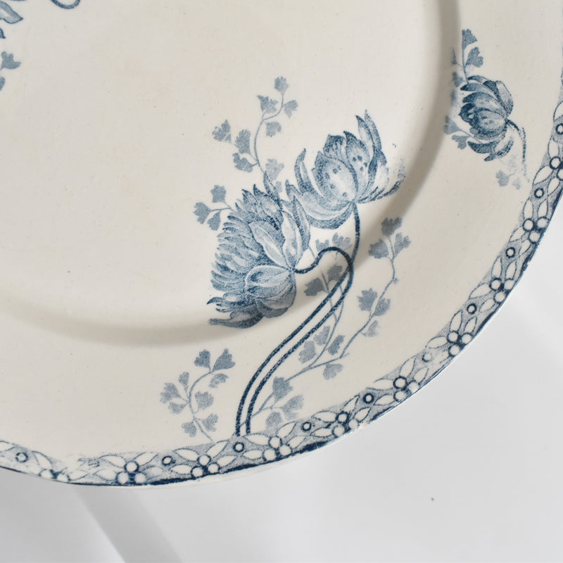 Antique Plate: U&C Sarreguemines Royat D