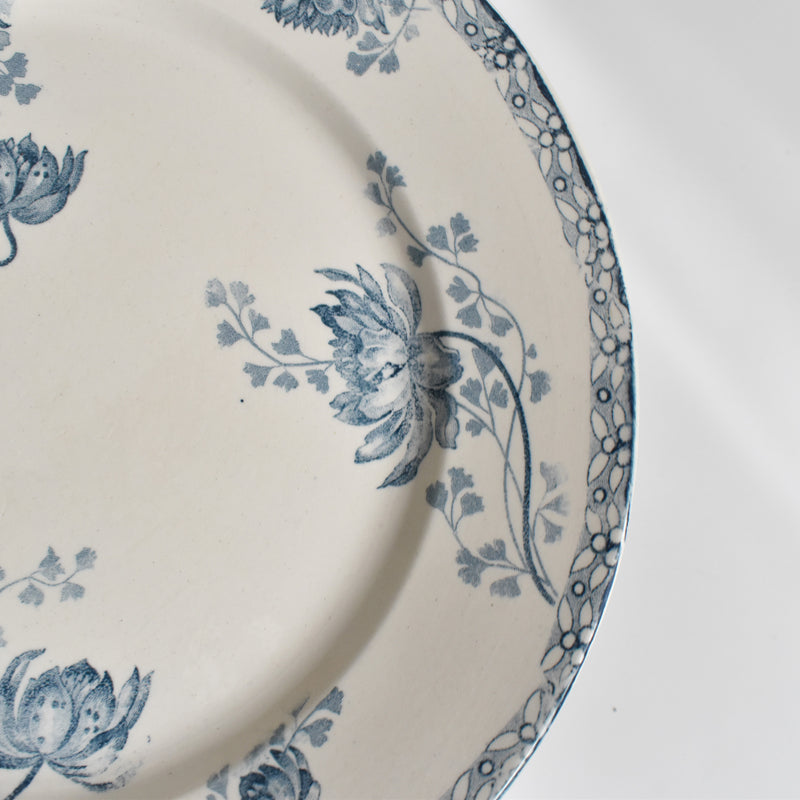 Antique Plate: U&C Sarreguemines Royat D