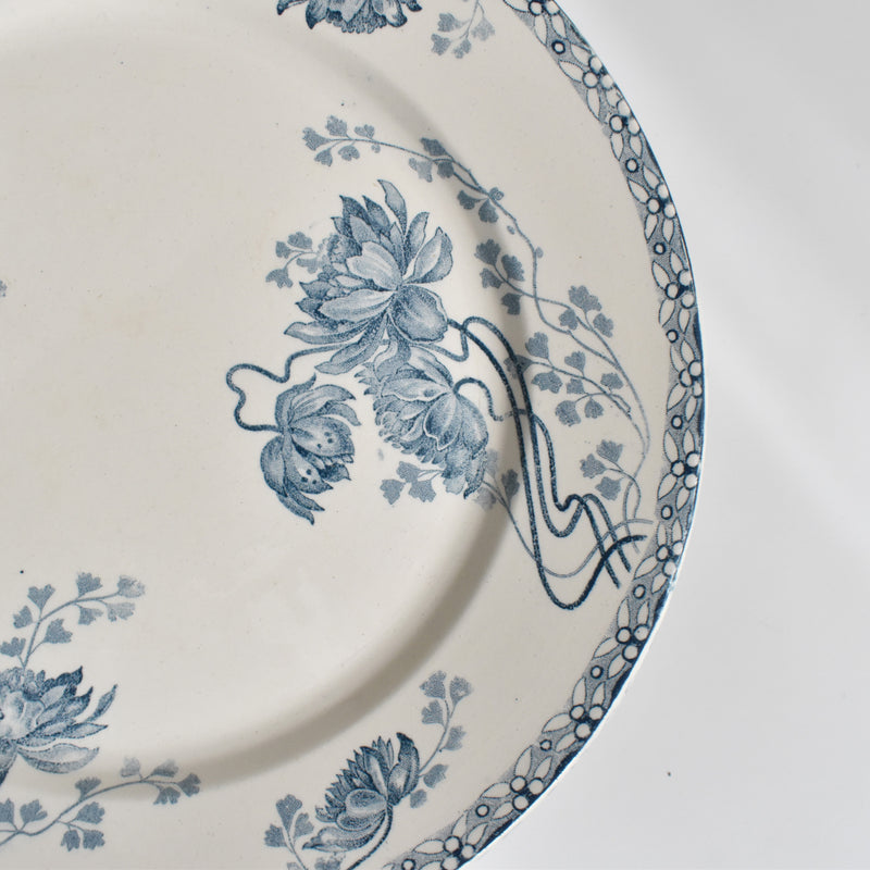 Antique Plate: U&C Sarreguemines Royat D