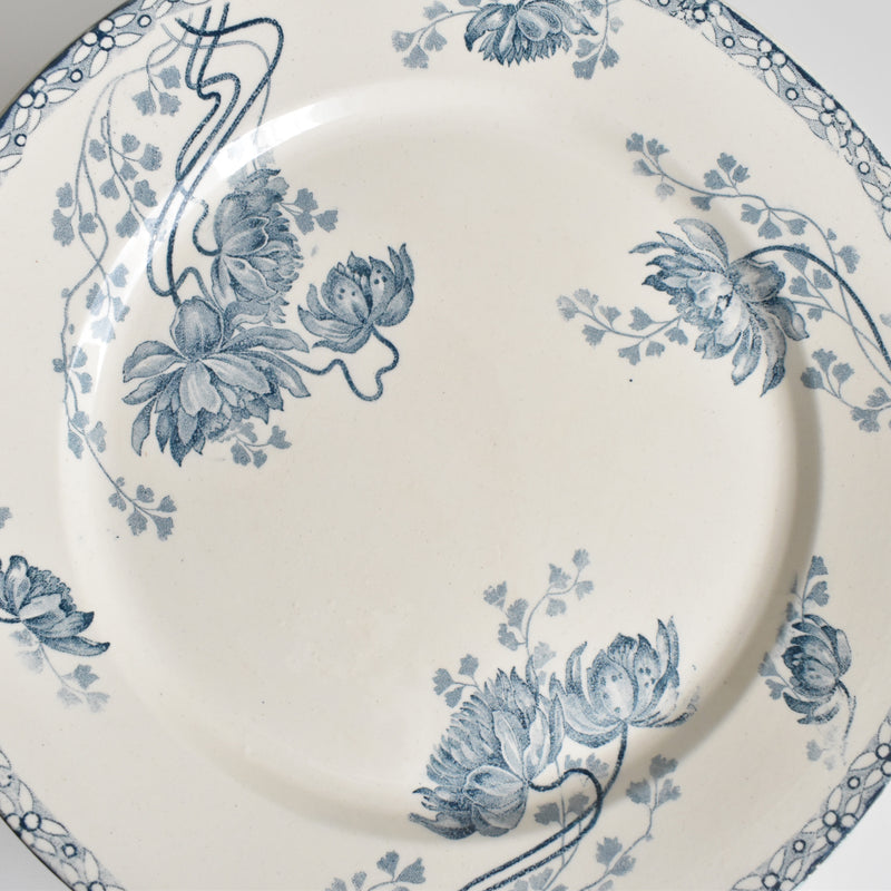 Antique Plate: U&C Sarreguemines Royat D