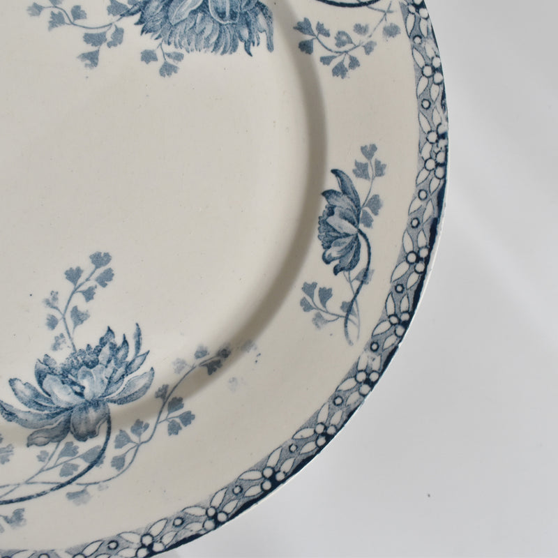 Antique Plate U&C Sarreguemines Royat E