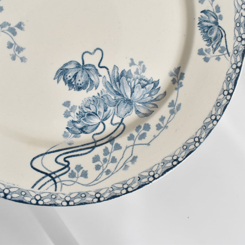 Antique Plate U&C Sarreguemines Royat E