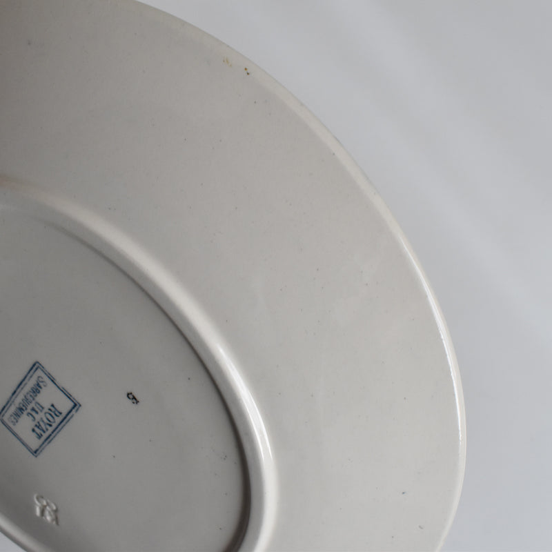 Antique Plate U&C Sarreguemines Royat E