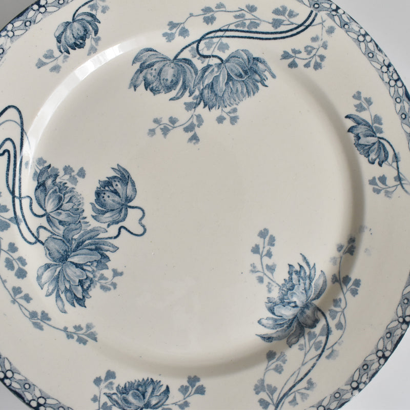 Antique Plate U&C Sarreguemines Royat E