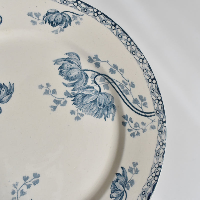 Antique Plate U&C Sarreguemines Royat E