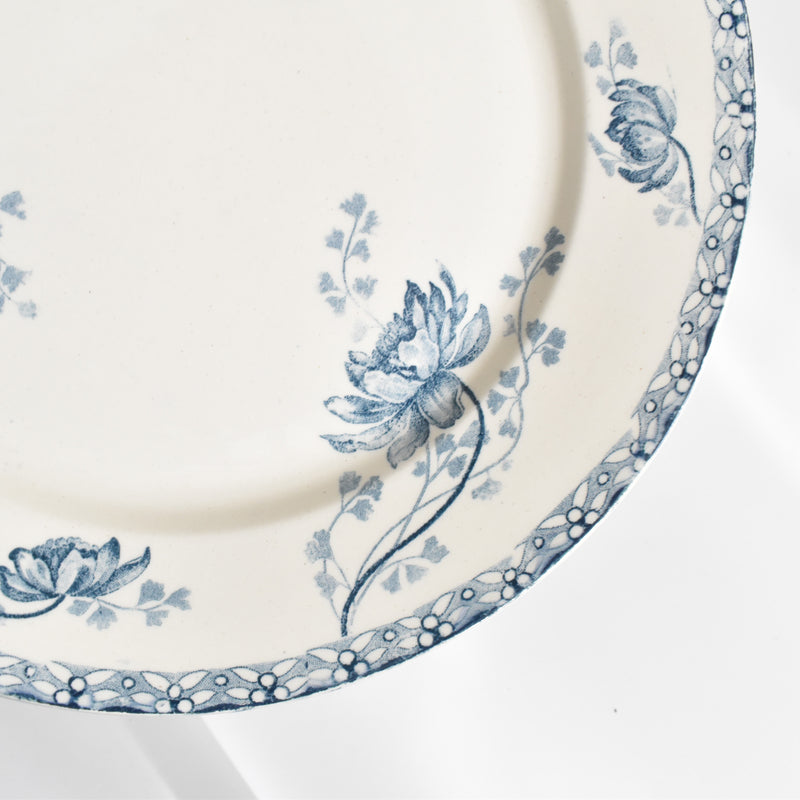 Antique Plate U&C Sarreguemines Royat F