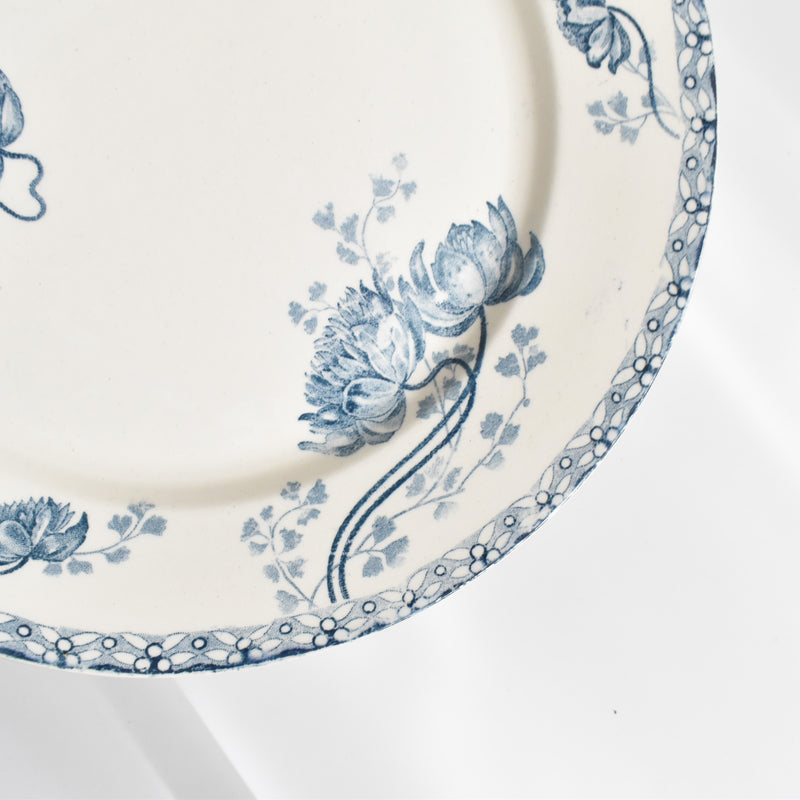 Antique Plate U&C Sarreguemines Royat F