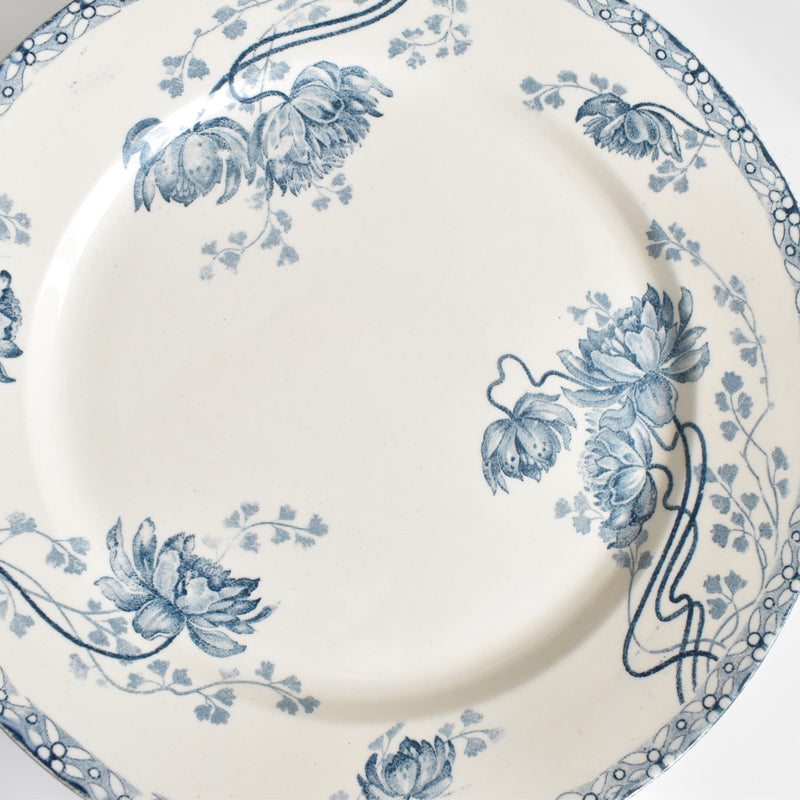 Antique Plate U&C Sarreguemines Royat F