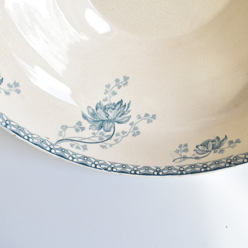 Antique Salad Bowl, U&C Sarreguemines, Royat