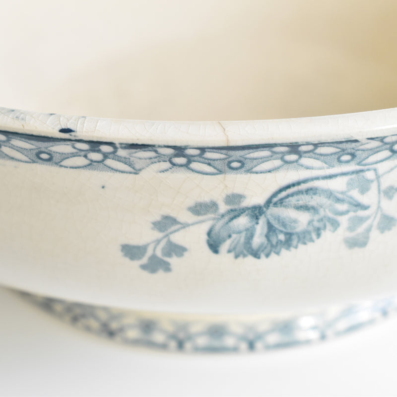 Antique Salad Bowl, U&C Sarreguemines, Royat