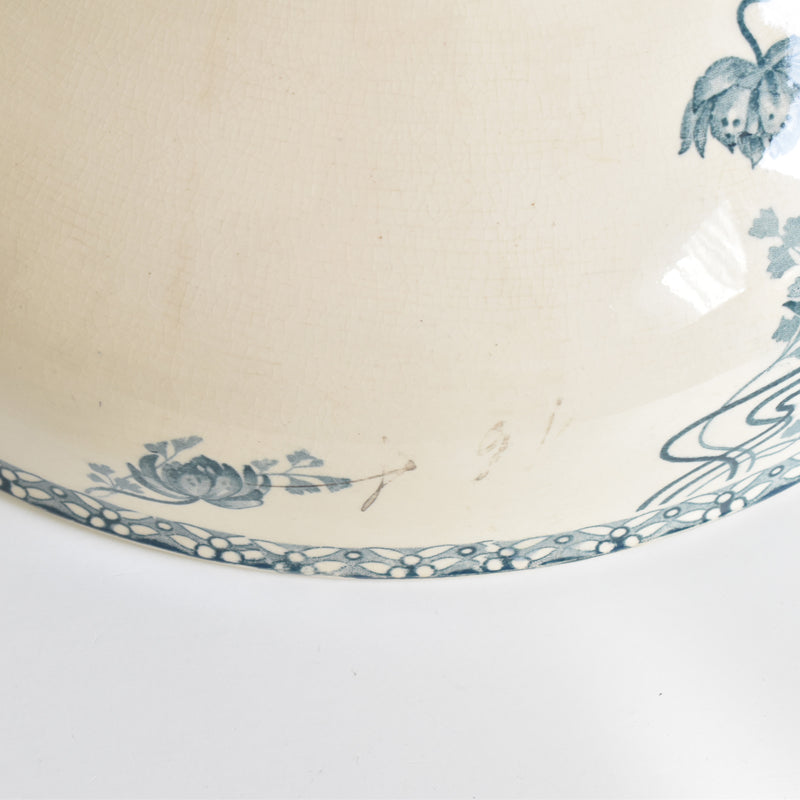 Antique Salad Bowl, U&C Sarreguemines, Royat
