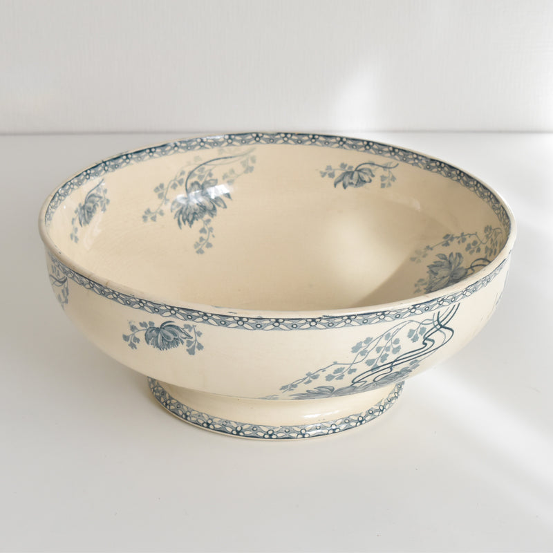 Antique Salad Bowl, U&C Sarreguemines, Royat