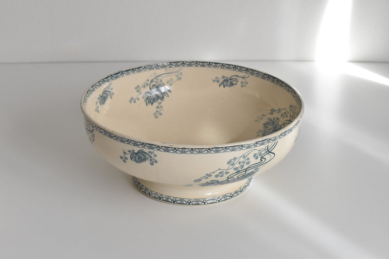 Antique Salad Bowl, U&C Sarreguemines, Royat