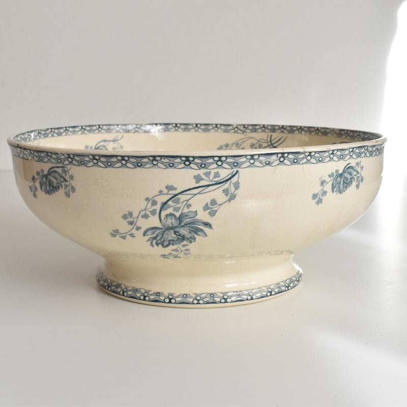 Antique Salad Bowl, U&C Sarreguemines, Royat