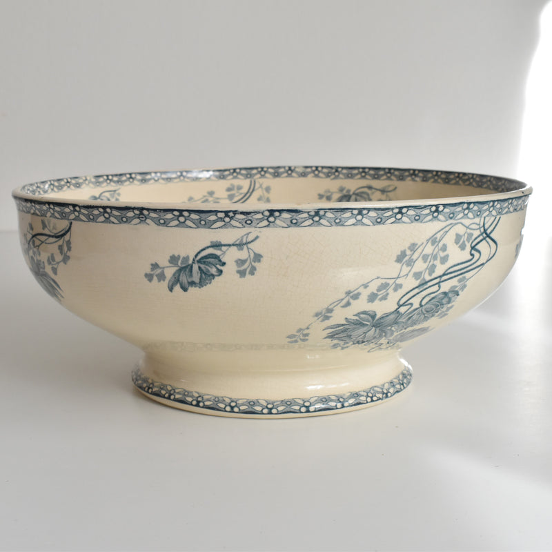 Antique Salad Bowl, U&C Sarreguemines, Royat
