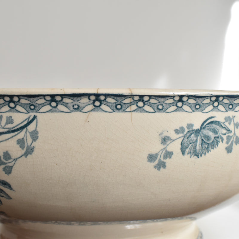 Antique Salad Bowl, U&C Sarreguemines, Royat