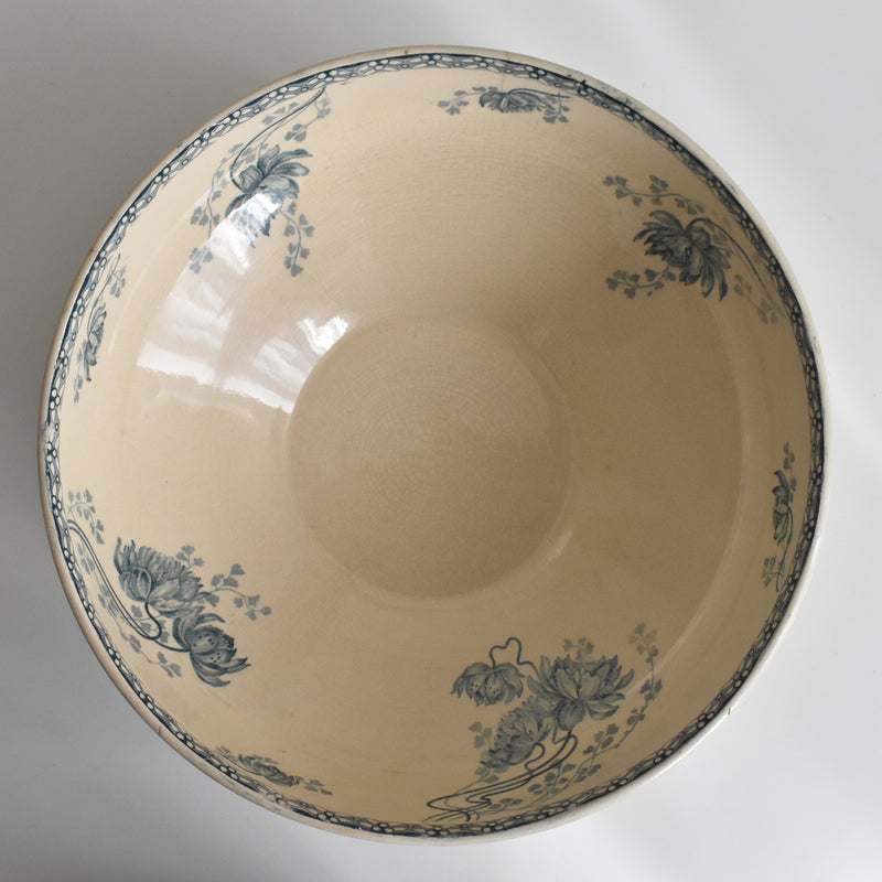Antique Salad Bowl, U&C Sarreguemines, Royat