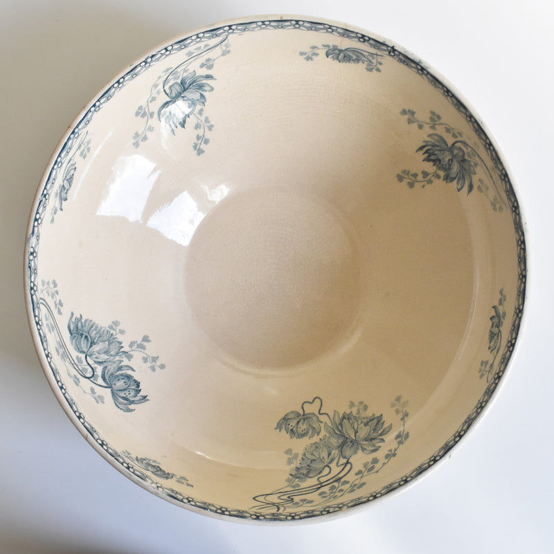 Antique Salad Bowl, U&C Sarreguemines, Royat