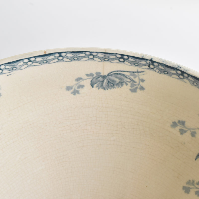 Antique Salad Bowl, U&C Sarreguemines, Royat