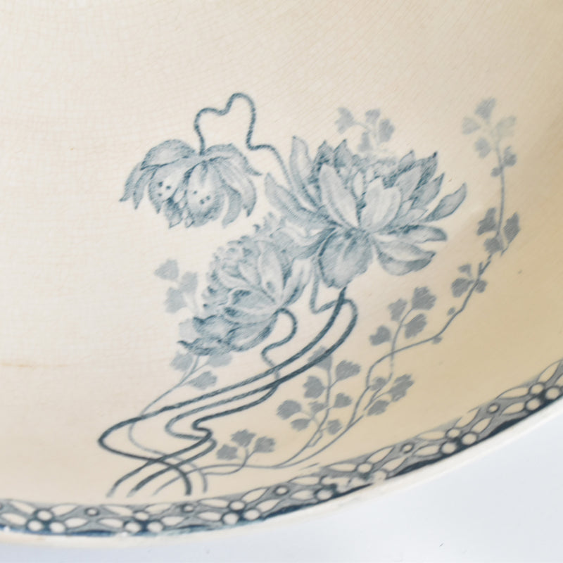 Antique Salad Bowl, U&C Sarreguemines, Royat
