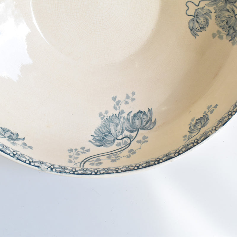 Antique Salad Bowl, U&C Sarreguemines, Royat
