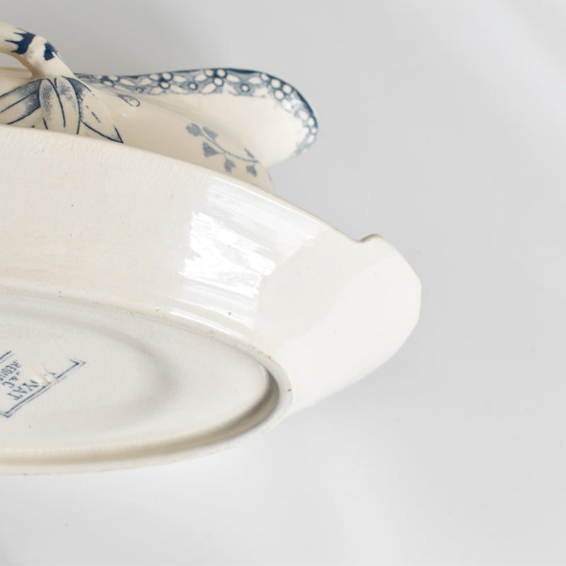 Antique Sauce Boat, U&C Sarreguemines, Royat
