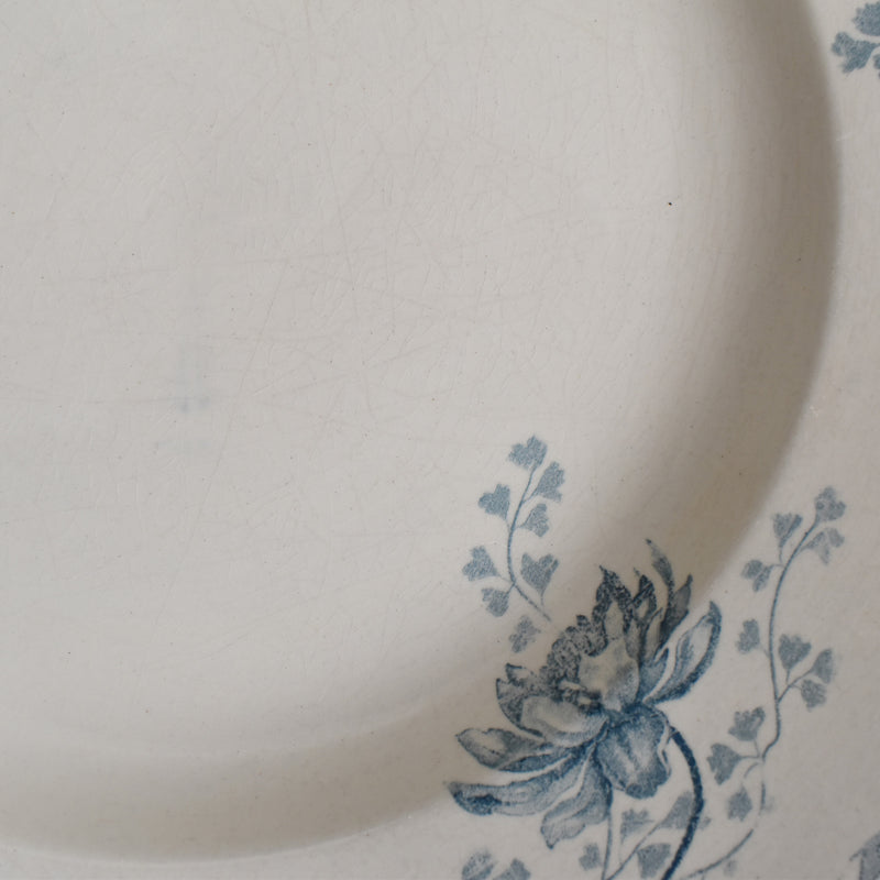 Antique Large Plate - U&C Sarreguemines Royat - 27.5cm