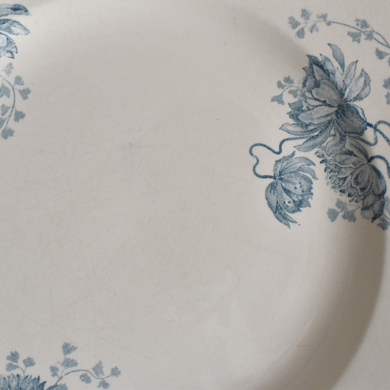 Antique Large Plate - U&C Sarreguemines Royat - 27.5cm