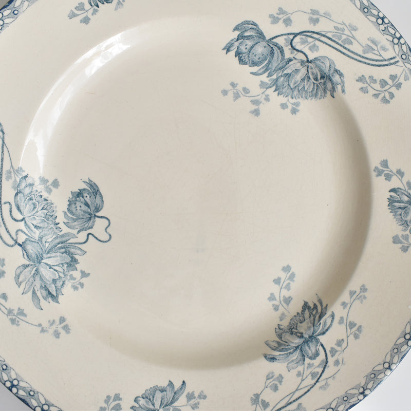 Antique Large Plate - U&C Sarreguemines Royat - 27.5cm