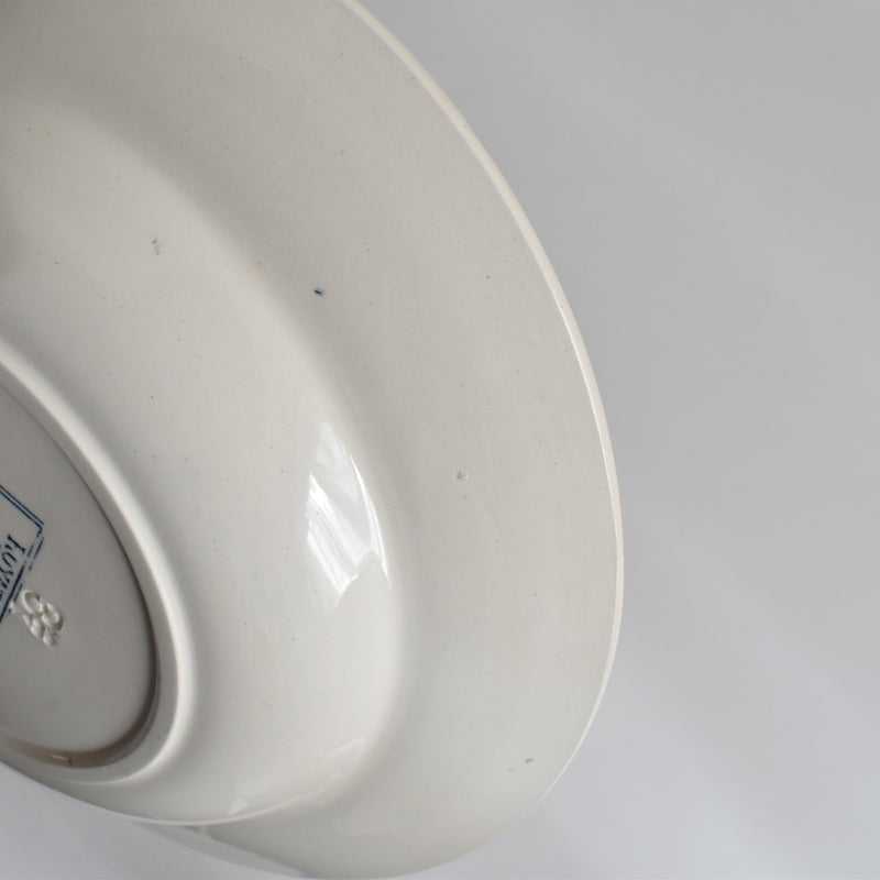 Antique Deep Plate - U&C Sarreguemines Royat A