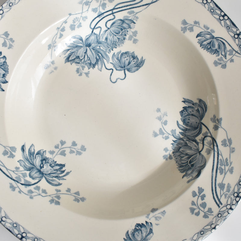 Antique Deep Plate - U&C Sarreguemines Royat A