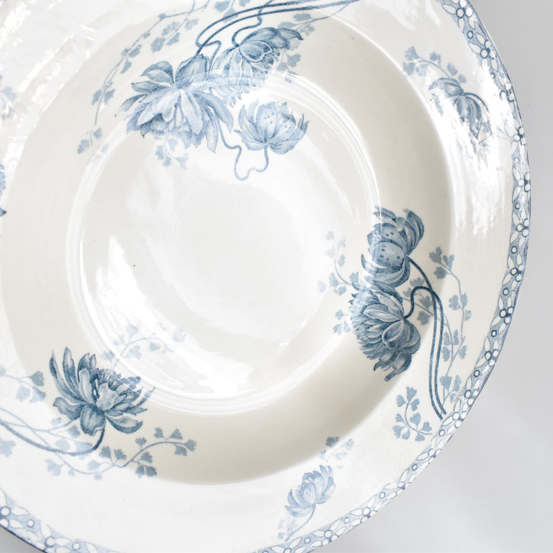 Antique Deep Plate - U&C Sarreguemines Royat A