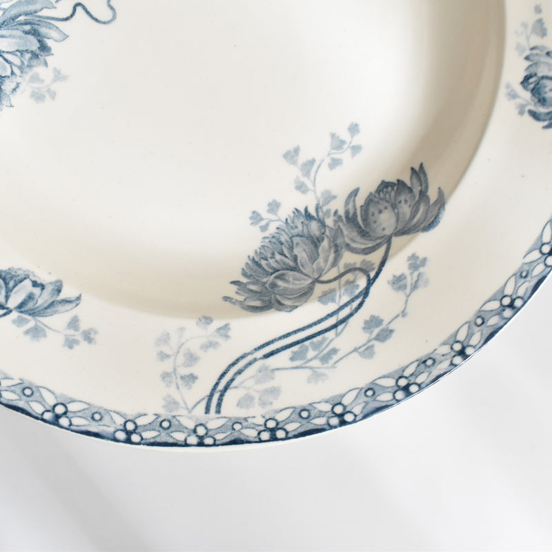 Antique Deep Plate - U&C Sarreguemines Royat (Royat) B