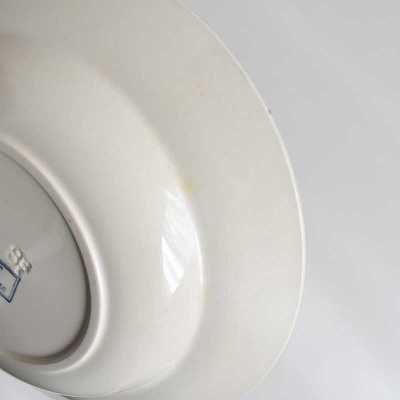 Antique Deep Plate - U&C Sarreguemines Royat (Royat) B