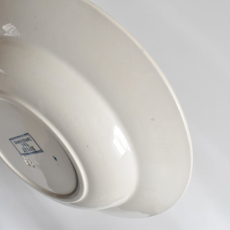Antique Deep Plate - U&C Sarreguemines Royat (Royat) B