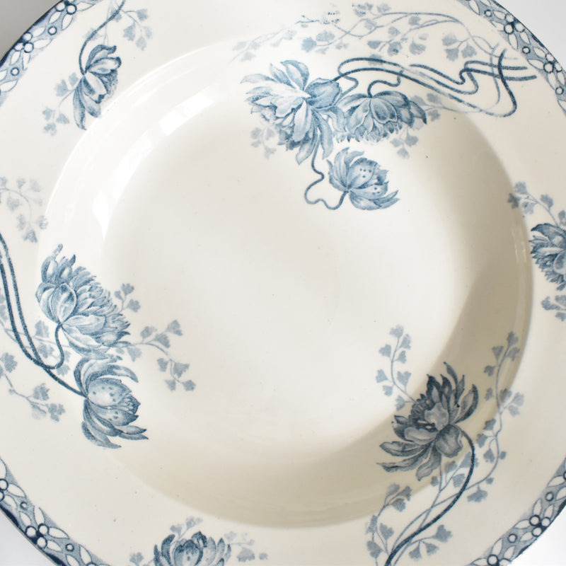 Antique Deep Plate - U&C Sarreguemines Royat (Royat) B