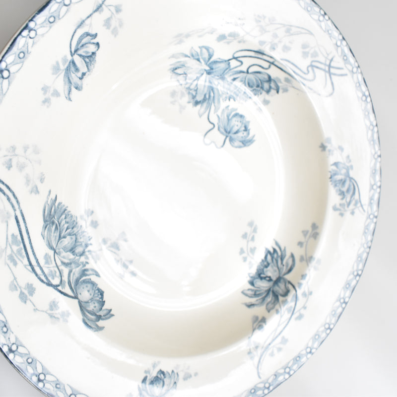 Antique Deep Plate - U&C Sarreguemines Royat (Royat) B