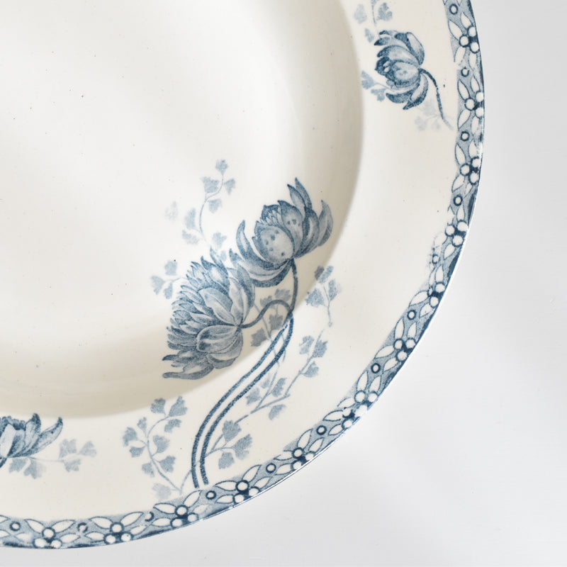 Antique deep plate, U&C Sarreguemines "Royat" C