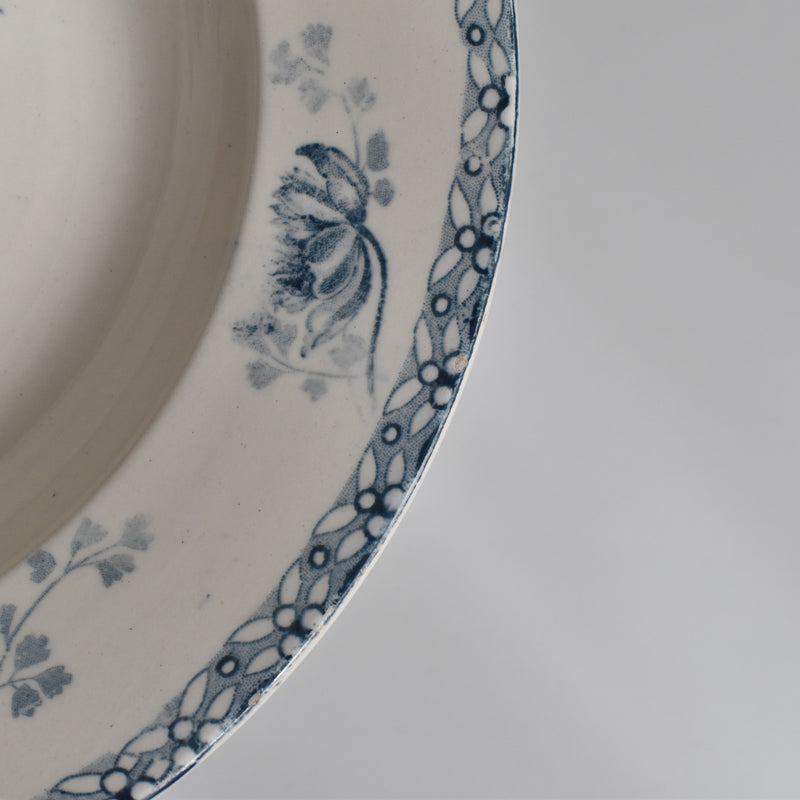 Antique deep plate, U&C Sarreguemines "Royat" C