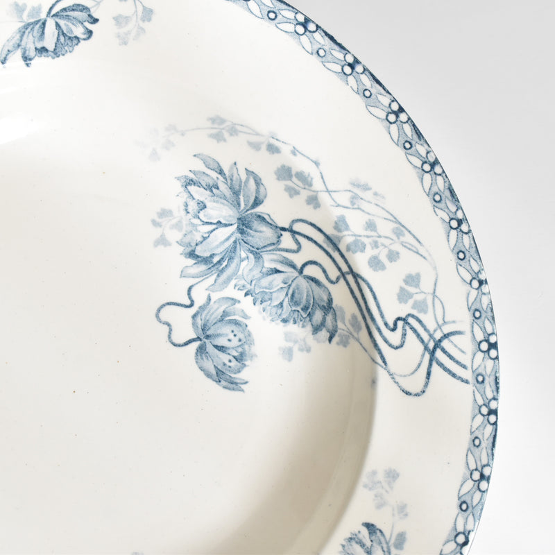 Antique deep plate, U&C Sarreguemines "Royat" C