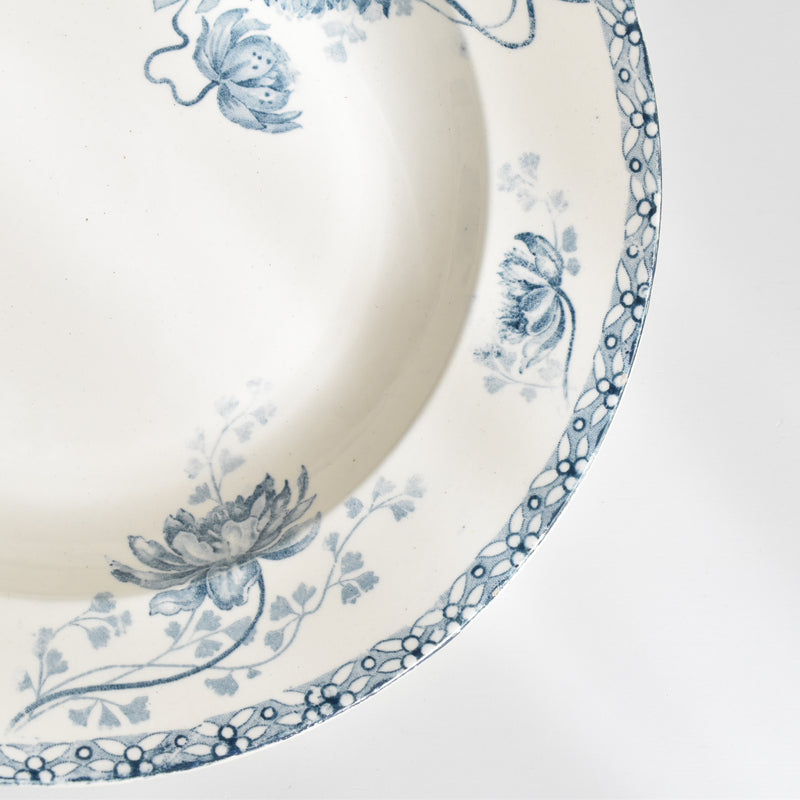 Antique deep plate, U&C Sarreguemines "Royat" C