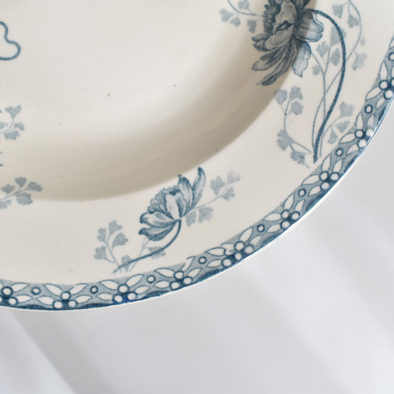 Antique Deep Plate - U&C Sarreguemines Royat (D)