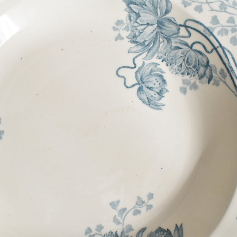 Antique Deep Plate - U&C Sarreguemines Royat (D)