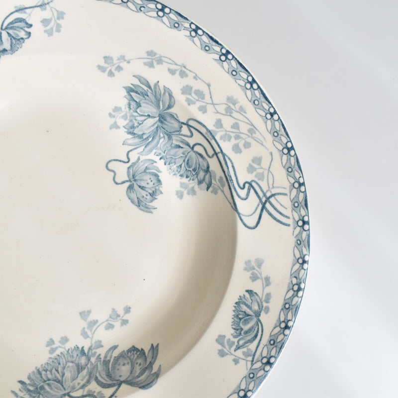 Antique Deep Plate - U&C Sarreguemines Royat (D)