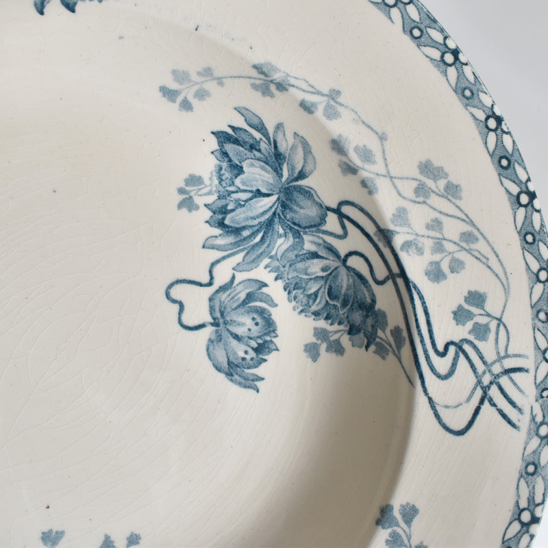 Antique Deep Plate, U&C Sarreguemines Royat E