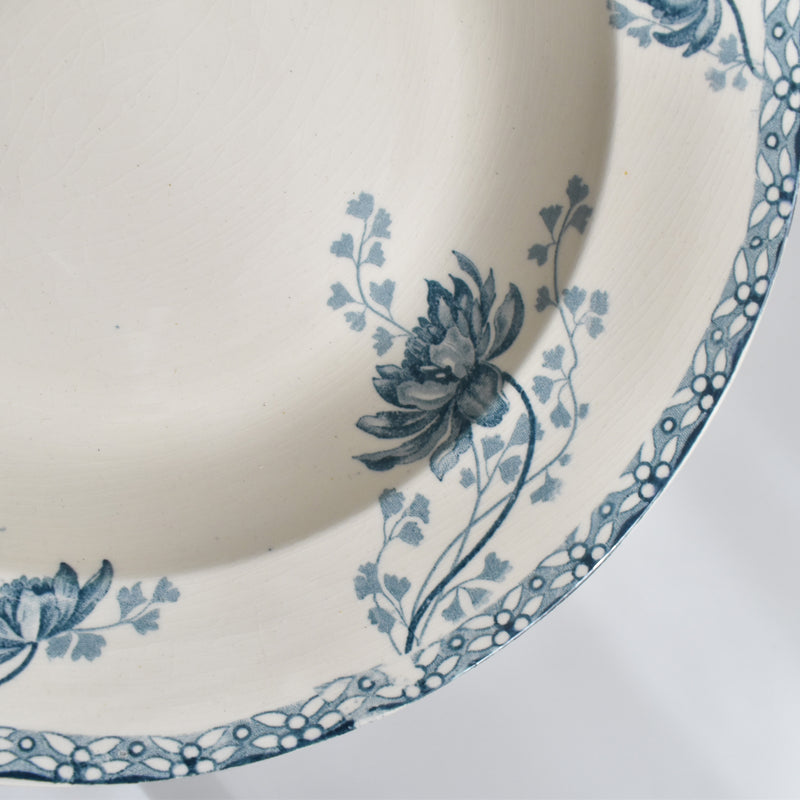 Antique Deep Plate, U&C Sarreguemines Royat E