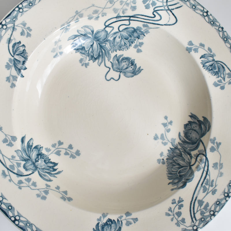 Antique Deep Plate, U&C Sarreguemines Royat E