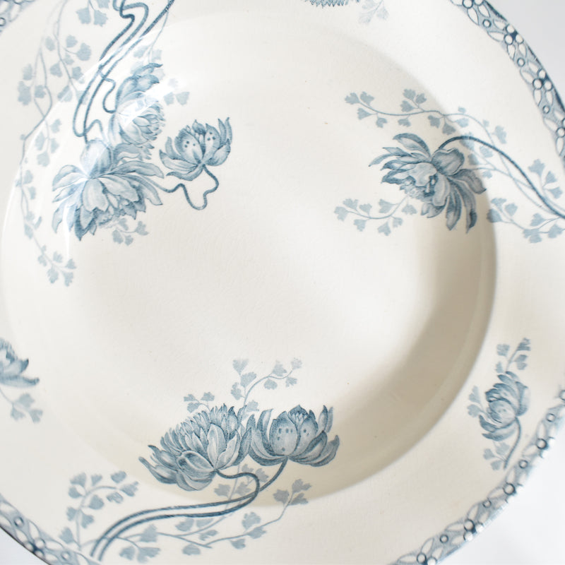 Antique deep plate - U&C Sarreguemines Royat F