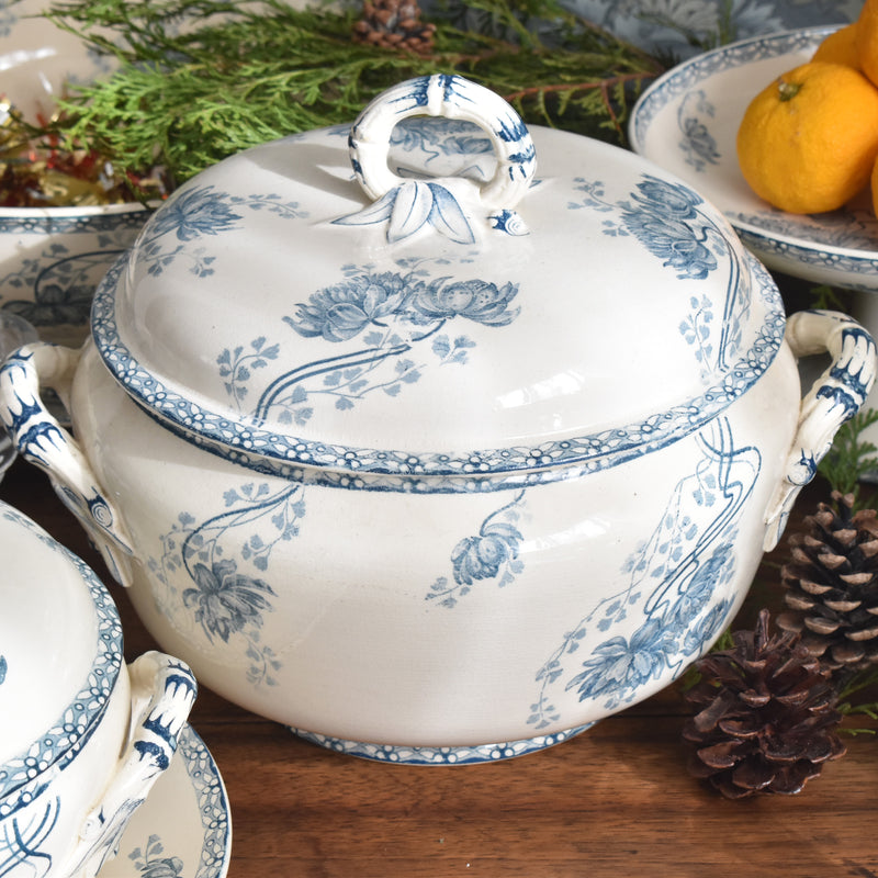 Antique Soup Tureen - U&C Sarreguemines Royat