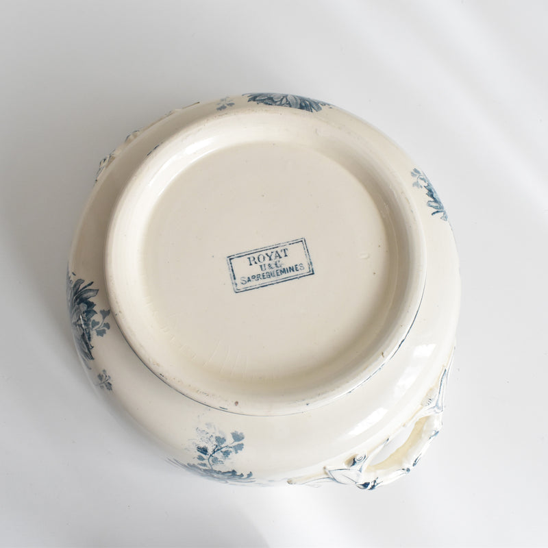 Antique soup tureen (legumier) U&C Sarreguemines Royat
